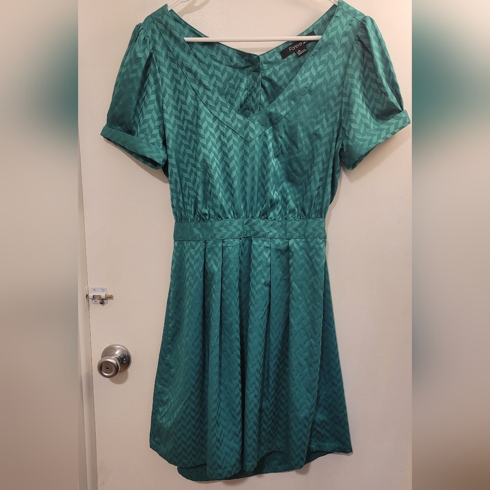 Green Dress with open back